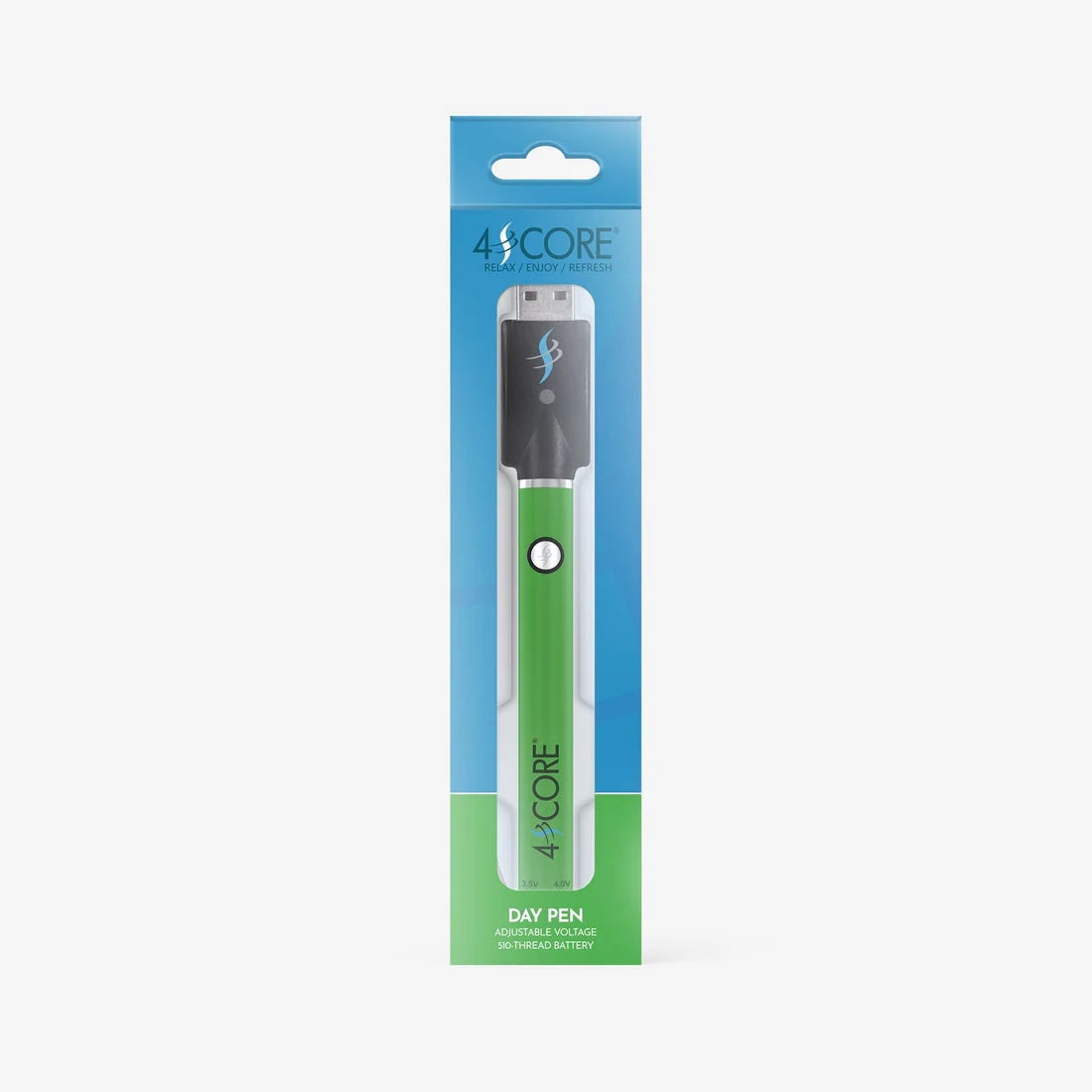 4SCORE | 510 Thread Twist Cart Vape Battery 350 maH | Green