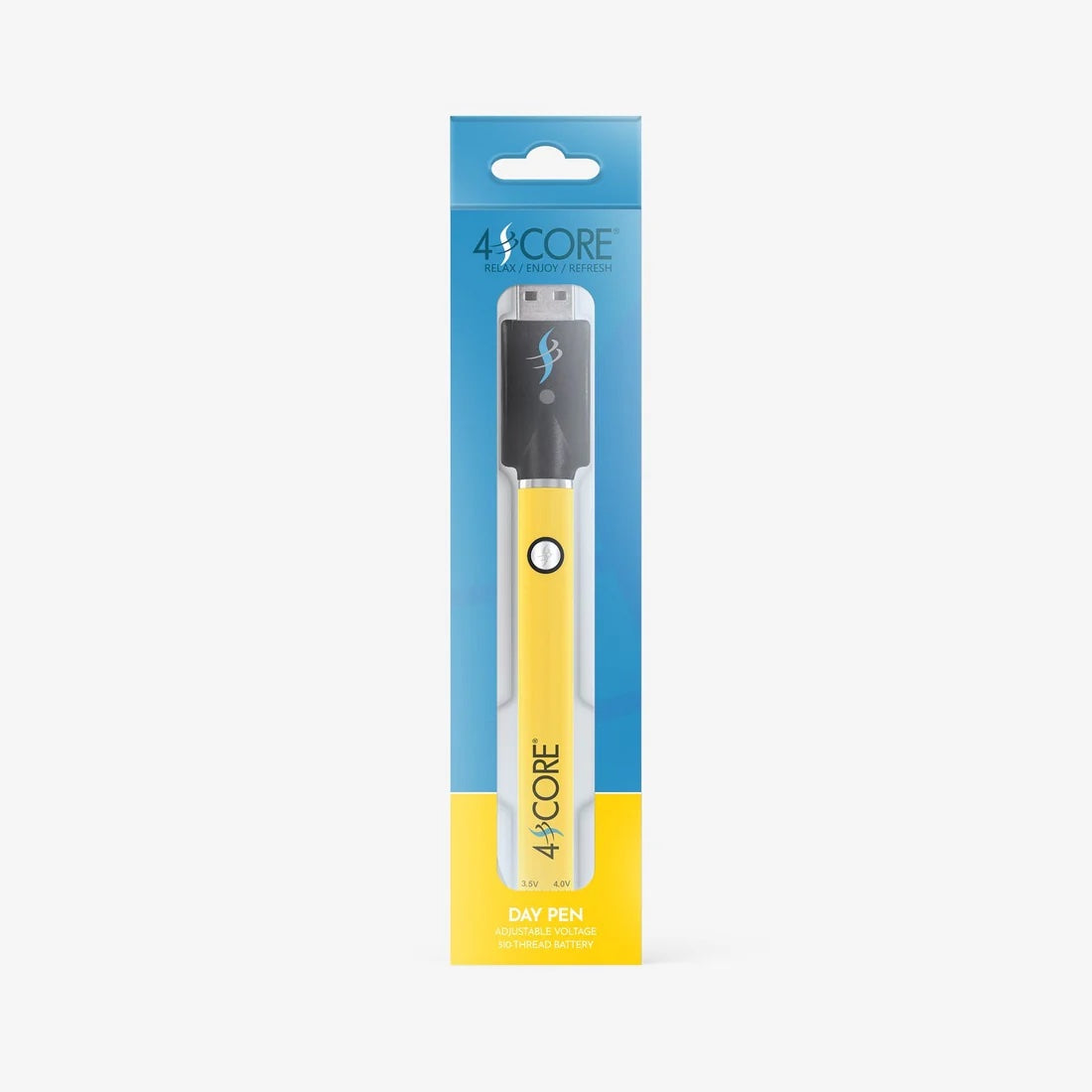 4SCORE 510 Thread Twist Cart Vape Battery 350 maH Yellow