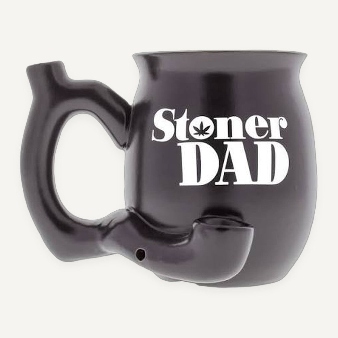 Black Stoner Dad Chubby Premium Roast & Toast Pipe Mug