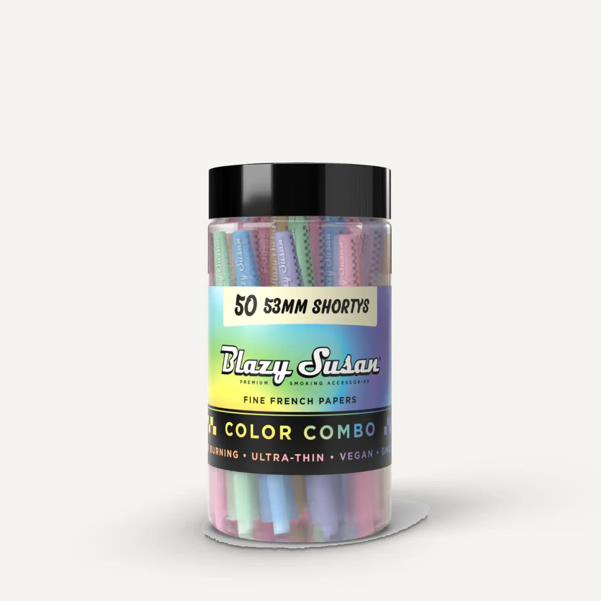 Blazy Susan Cones Shorty Size 50ct Jar Rainbow