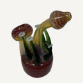 6" Hand Crafted Mushroom Bubbler Made in Nepal 240g