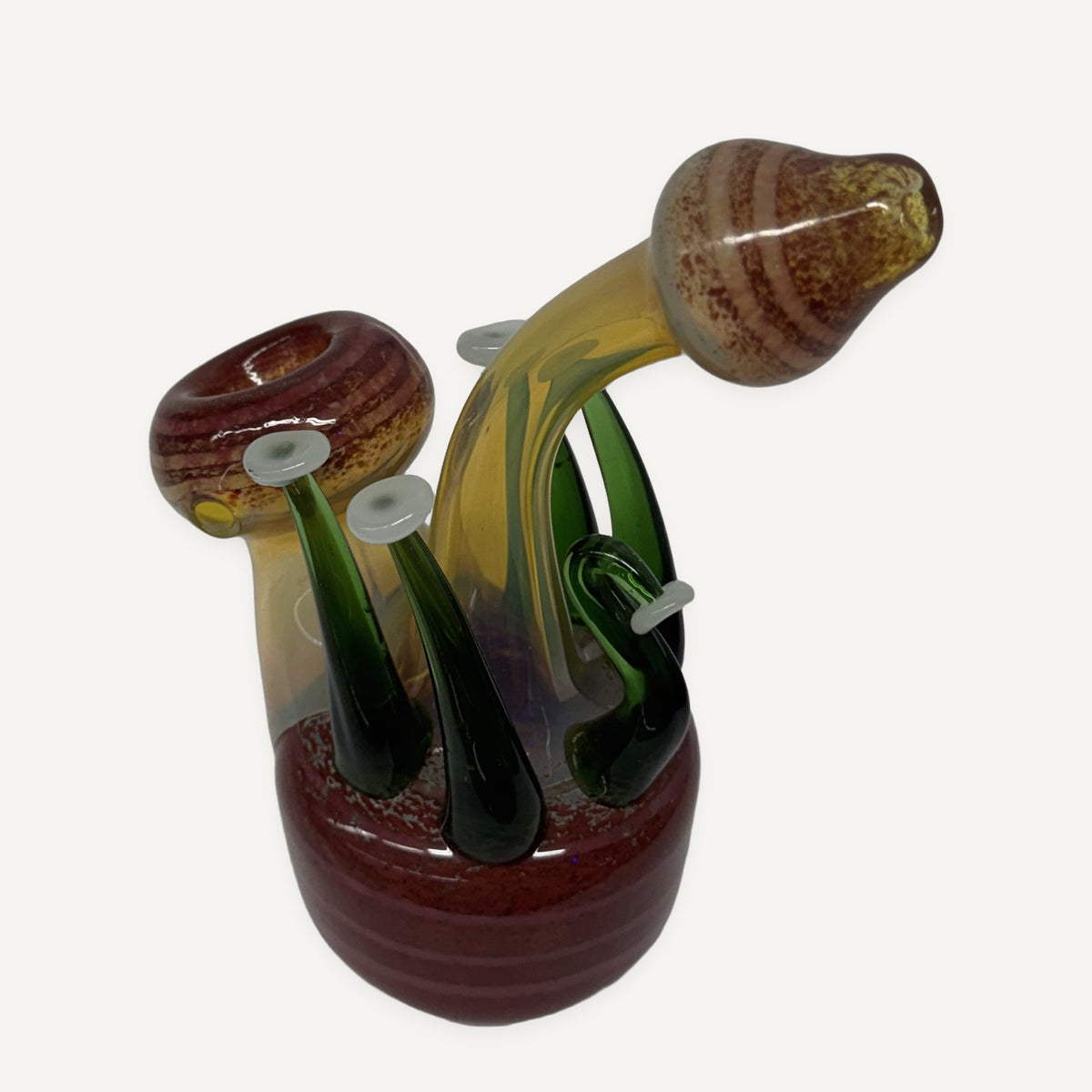 6" Hand Crafted Mushroom Bubbler Made in Nepal 240g