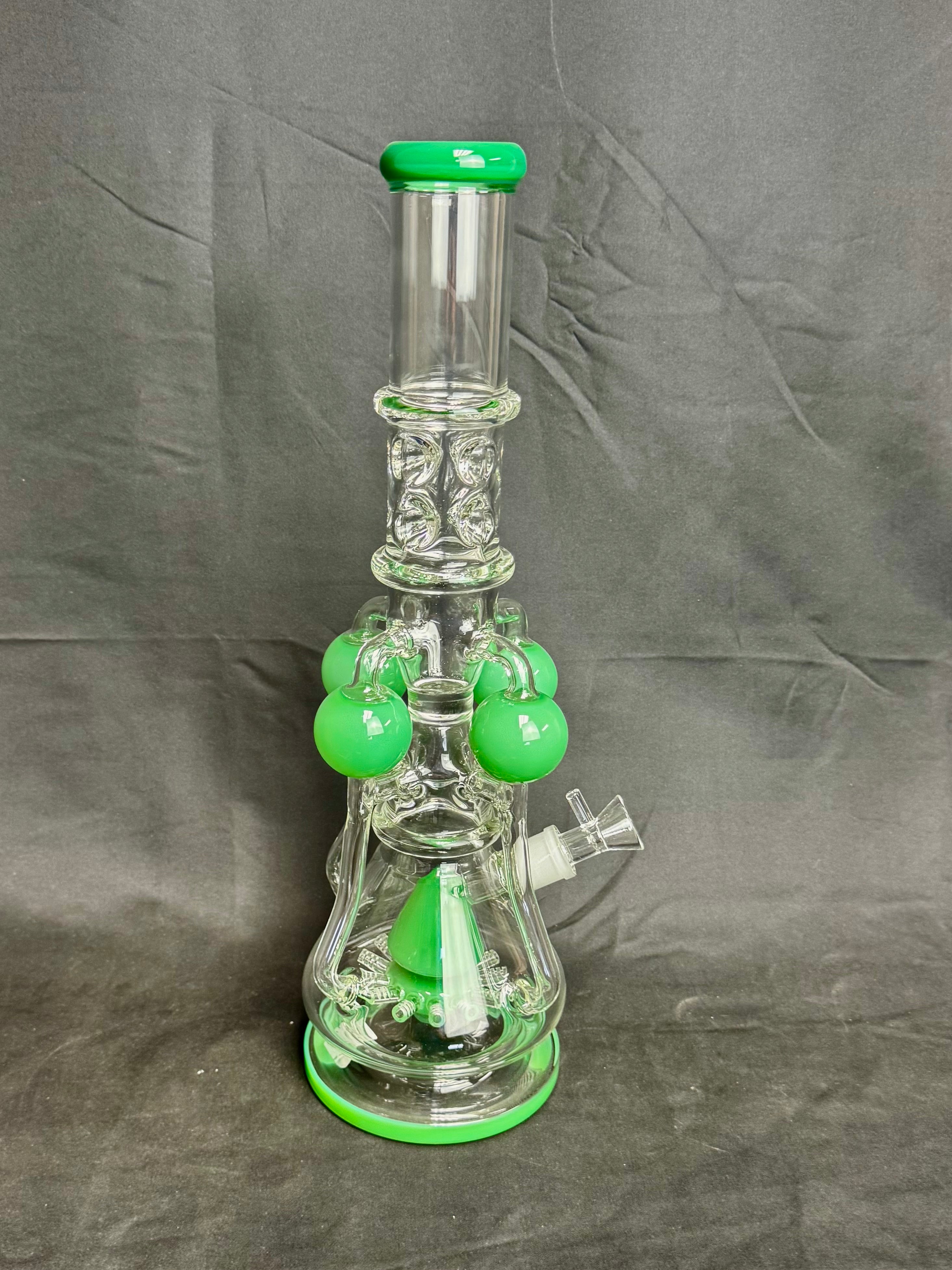 16" Beaker Recycler 4 Ball Water Pipe 1360g