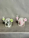 3.5" Egg Side Car Face Perc Water Pipe 280g
