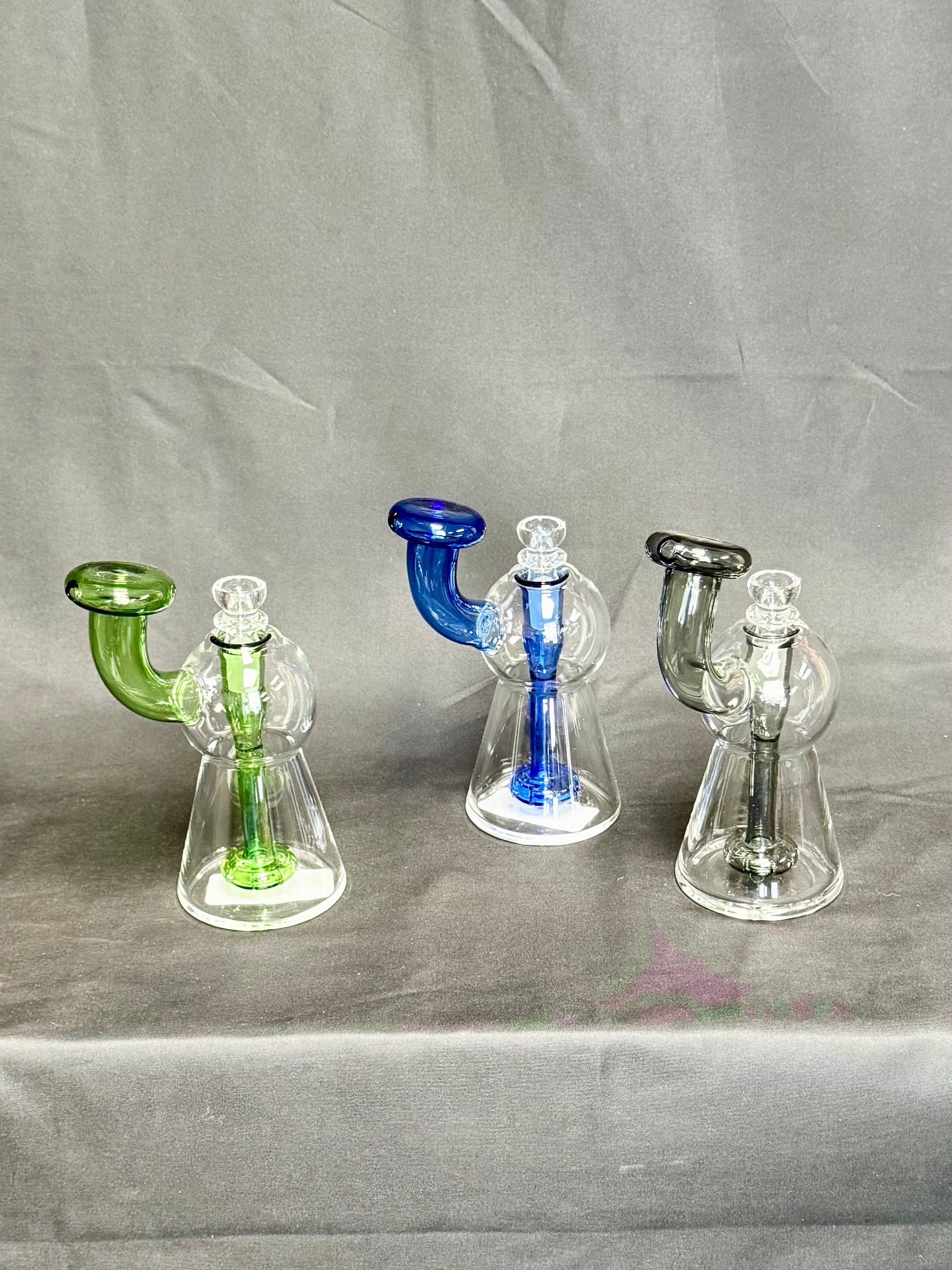 6" Side Car Color Mouth Water Pipe 230g