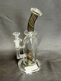 9" Bent Neck Wig Wag Water Pipe 460g