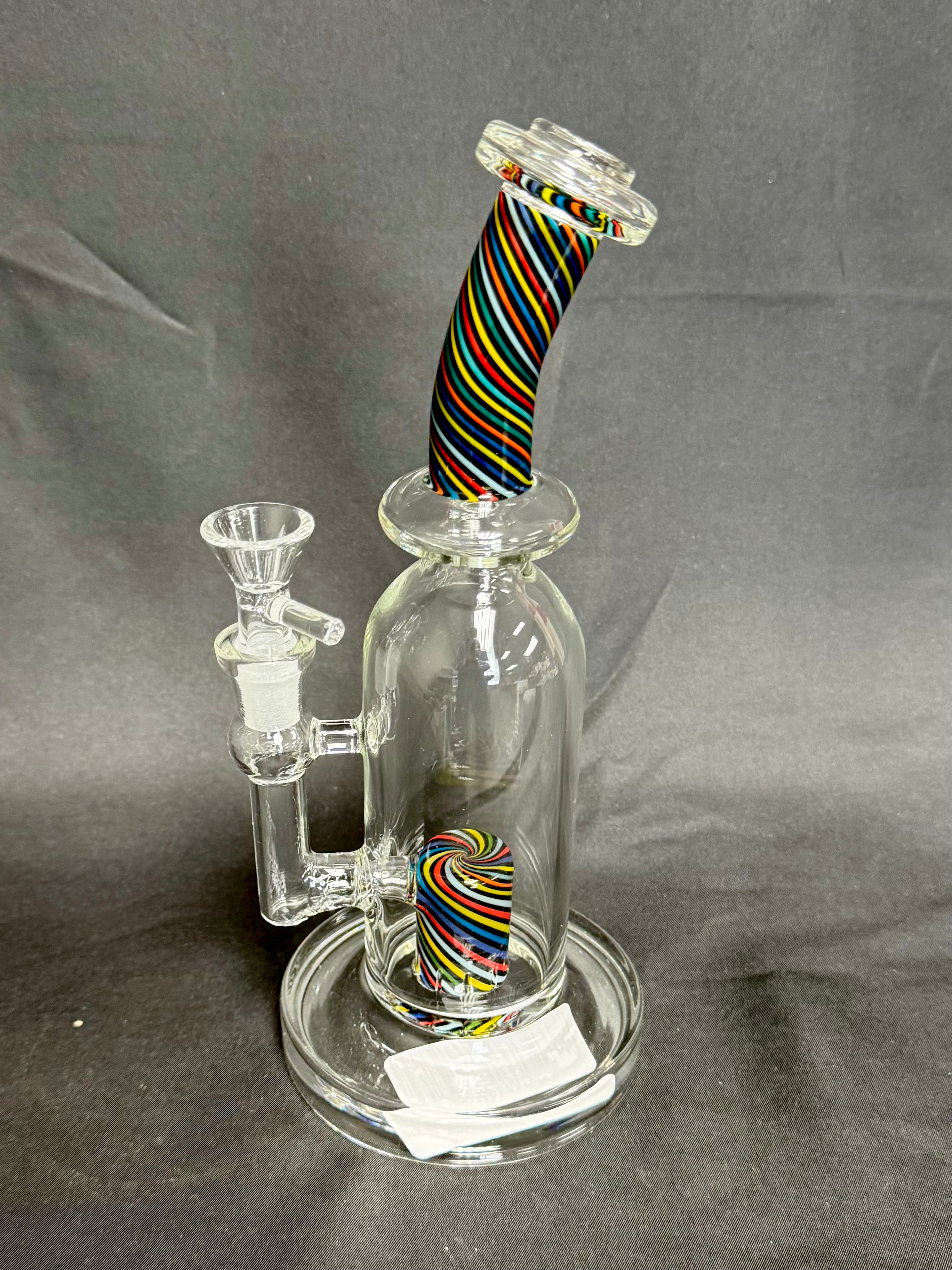 9" Bent Neck Wig Wag Water Pipe 460g