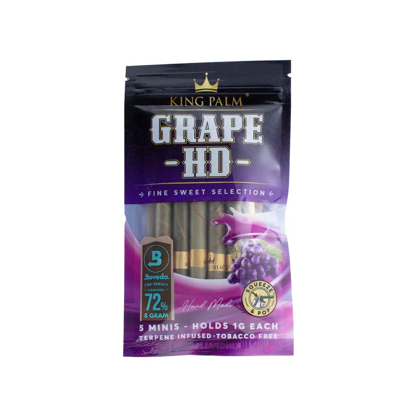 King Palm | Mini Cones Grape HD | 5 Pack