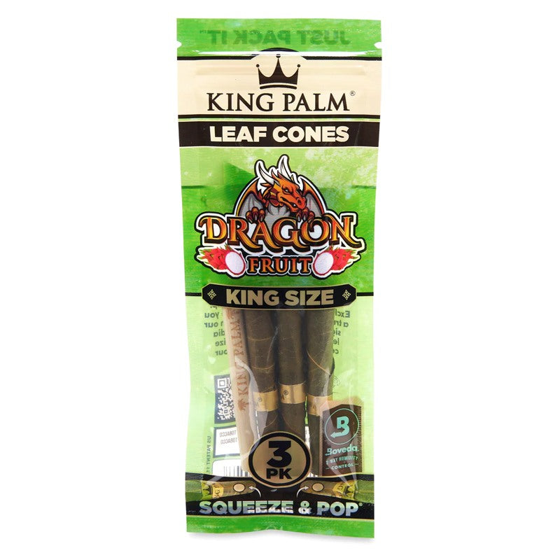 King Palm | King Size Dragon Fruit Leaf Cones | 3 Pack