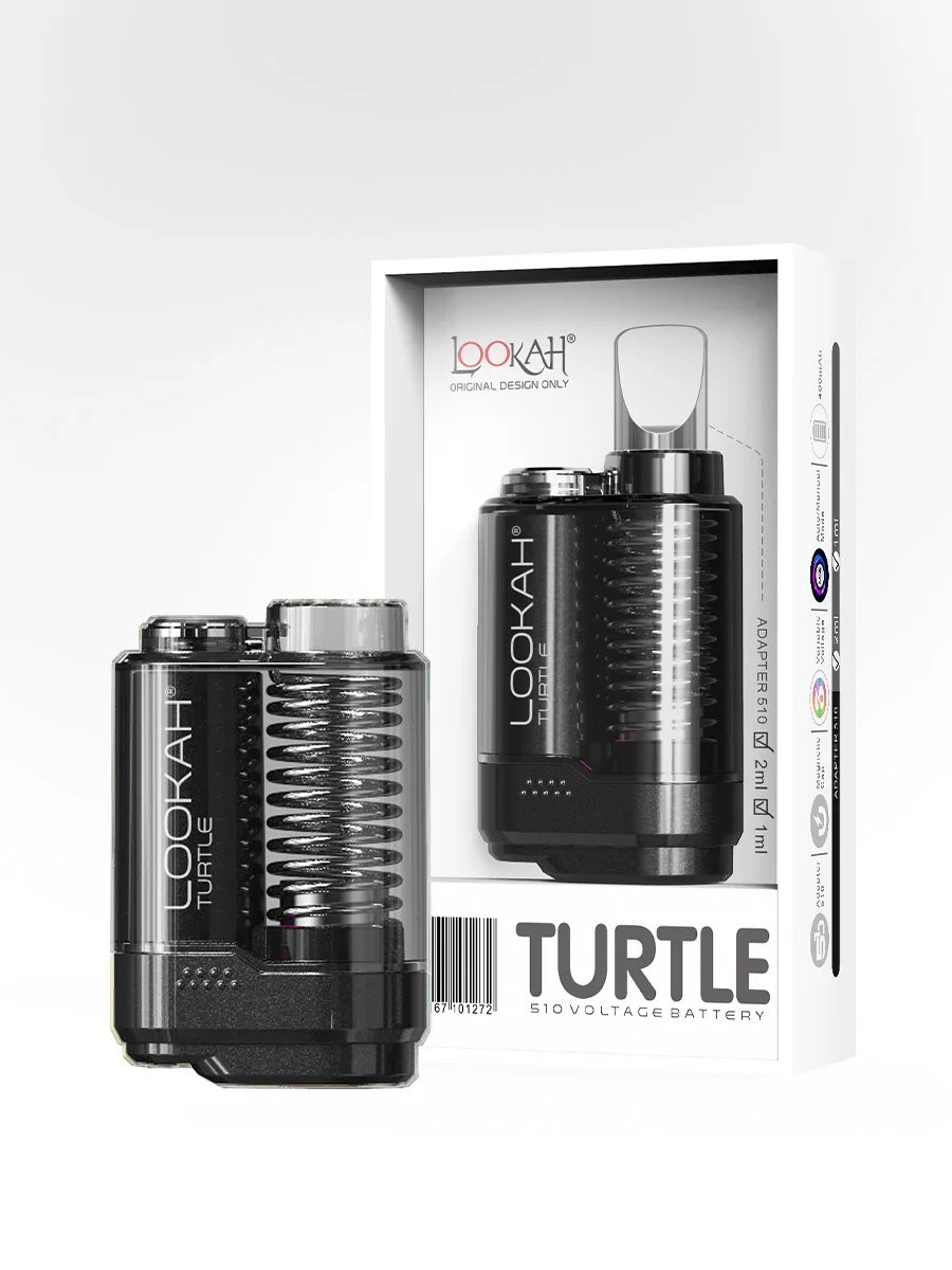 Lookah | Turtle 400 mAh Variable Voltage 510 Thread Battery | Black