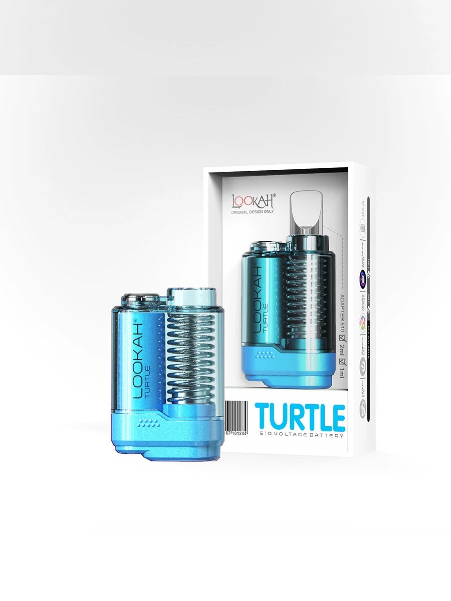 Lookah | Turtle 400 mAh Variable Voltage 510 Thread Battery | Blue