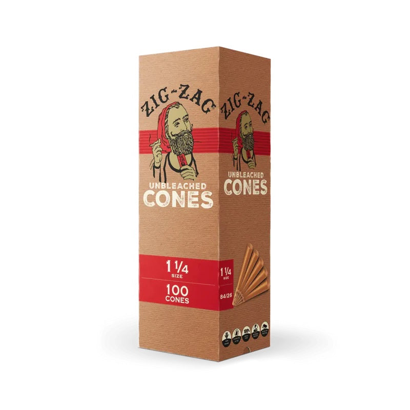 ZIG ZAG | Mini Bulk Unbleached Cones 1 1/4 | 100 Count