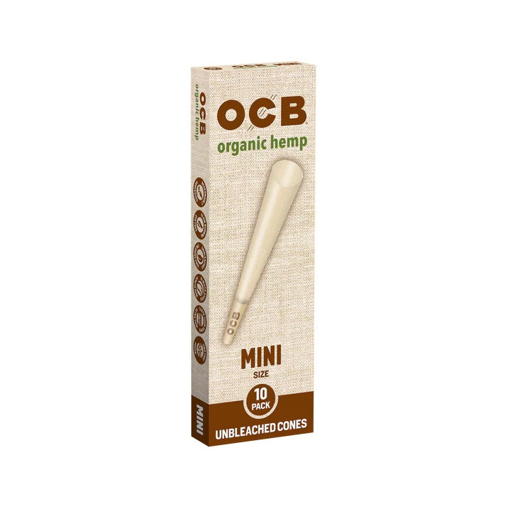 OCB Cone | Mini Size | Organic Hemp | 10 Cones