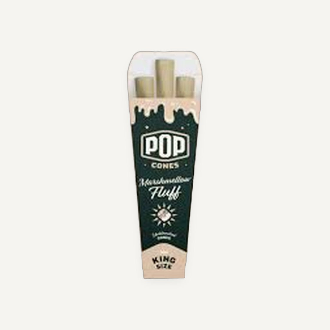 Pop Cones Unbleached | King Size | 3 Pack | Marshmellow Fluff