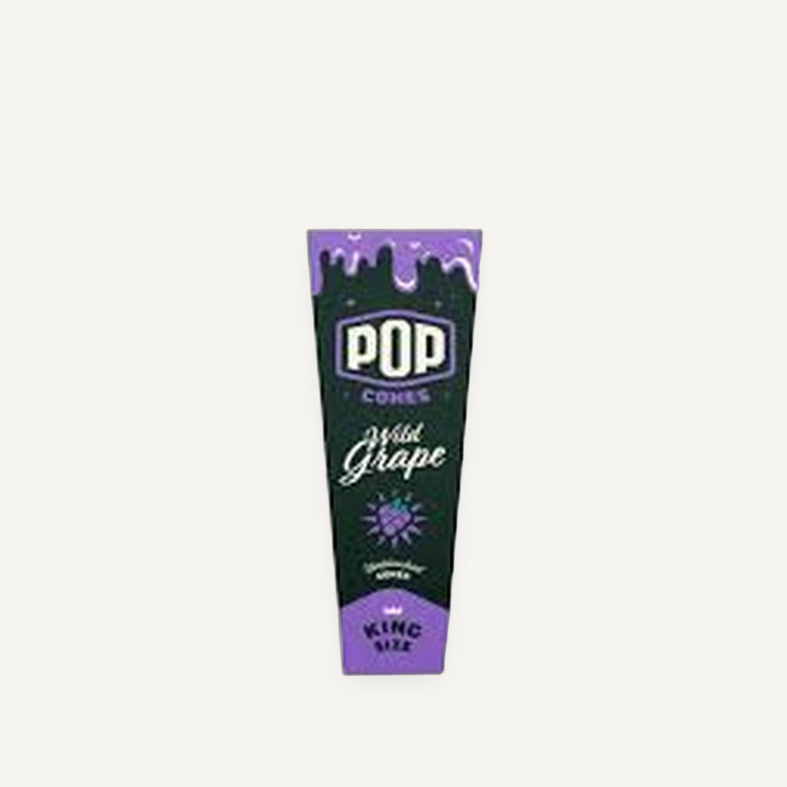 Pop Cones Unbleached | King Size | 3 Pack | Wild Grape
