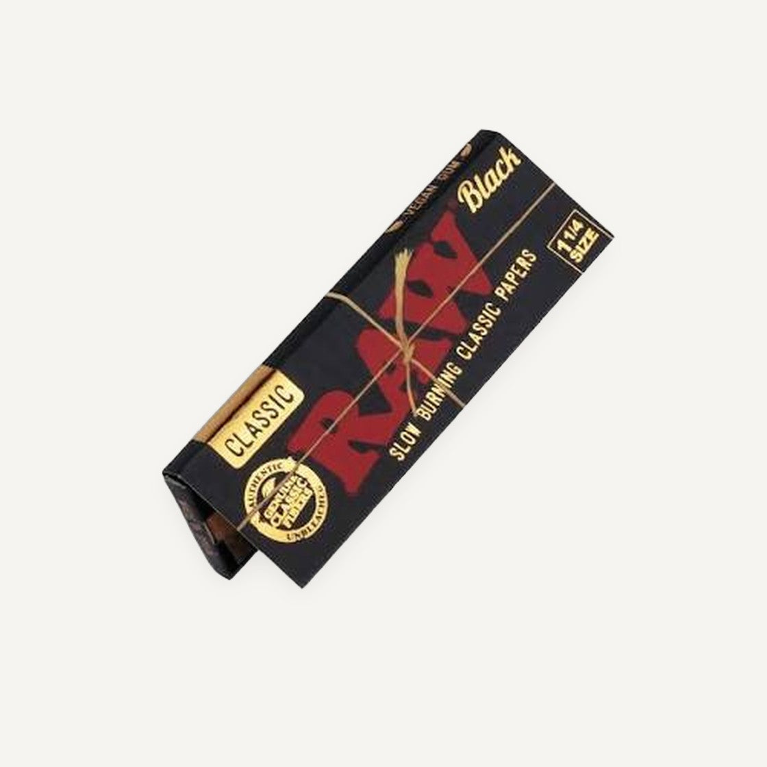 Raw Classic Black Paper | 1 1/4 Size | 50 Leaves