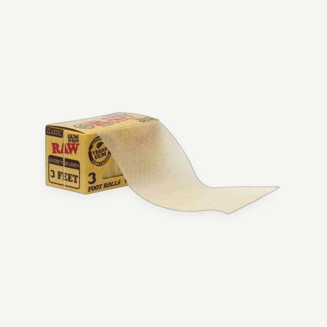 Raw Classic Gum Strips | Acacia Gum | 3 Feet