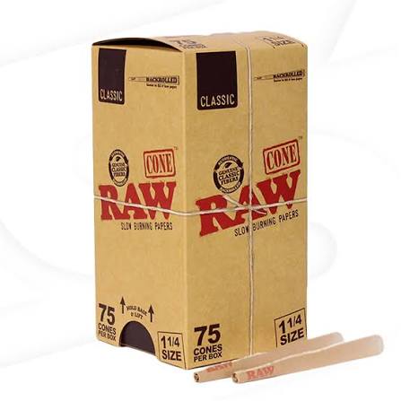 Raw Classic Cone | 1 1/4 Size | 75 Cones