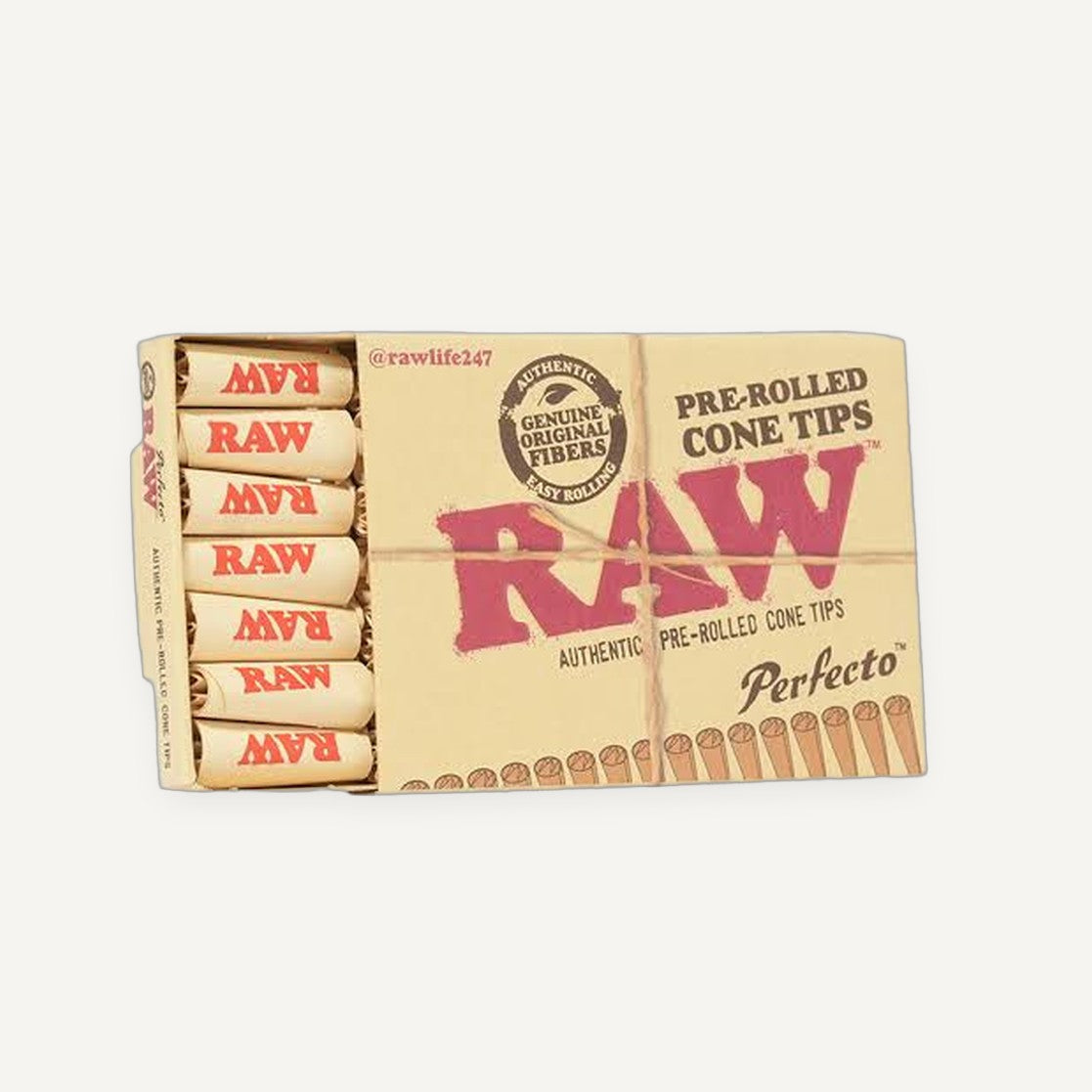 Raw Pre-Rolled Cone Tips | Perfecto