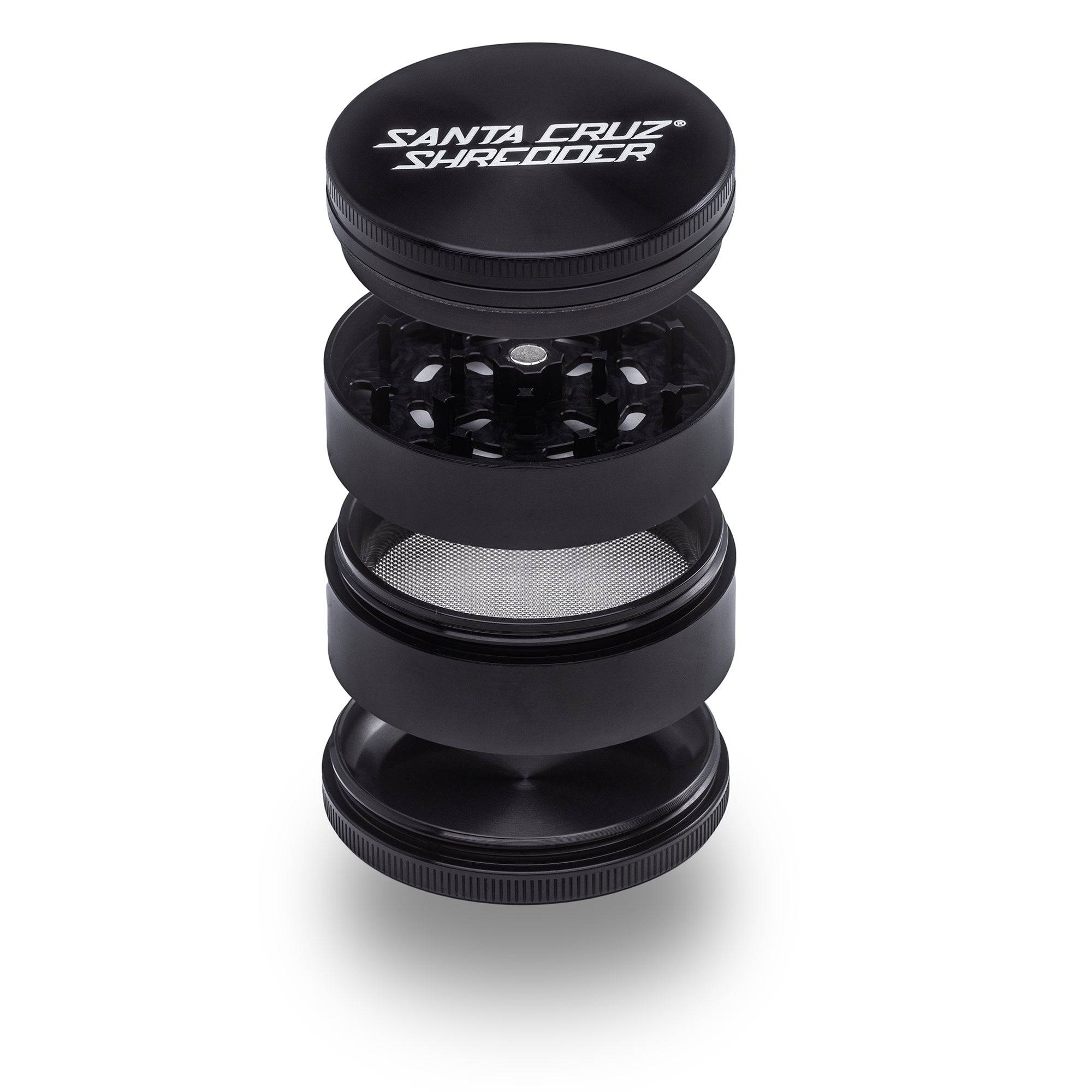 Santa Cruz Shredder | 4 Part Large Grinder | Black