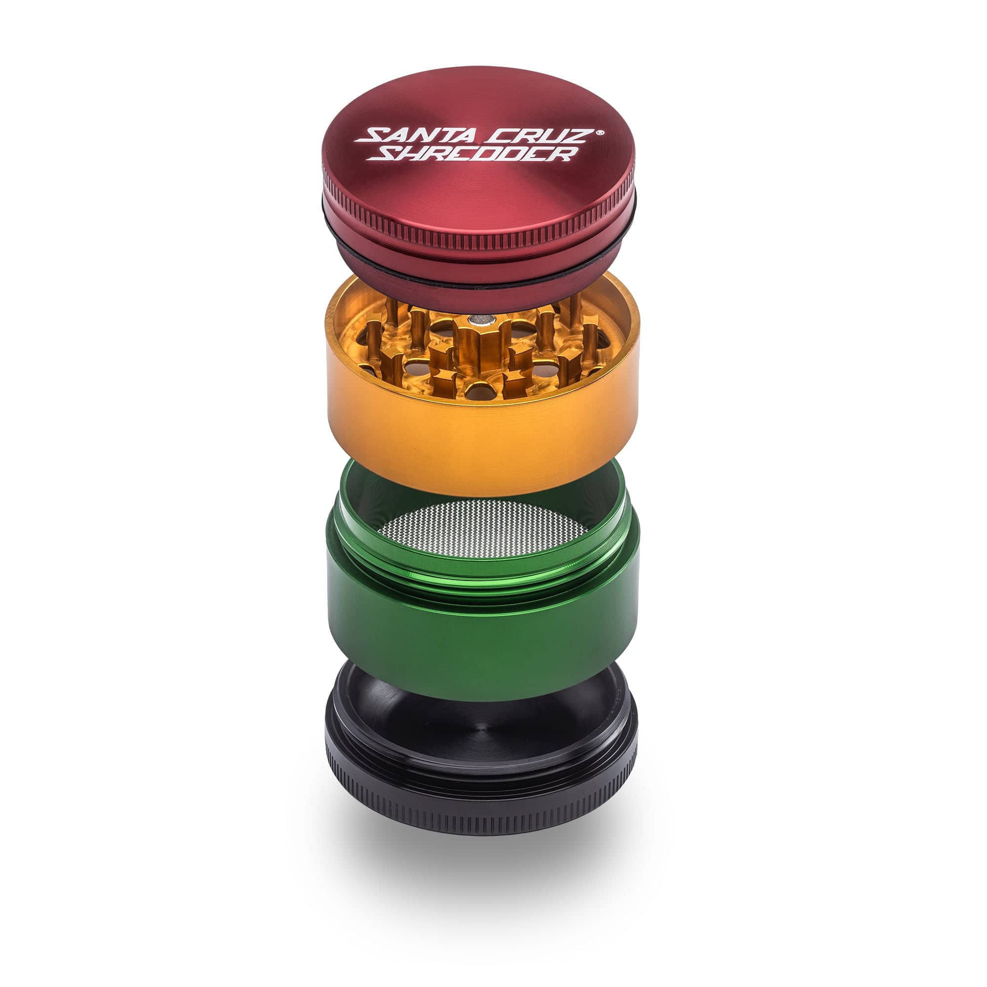 Santa Cruz Shredder | 4 Part Medium Grinder | Rasta