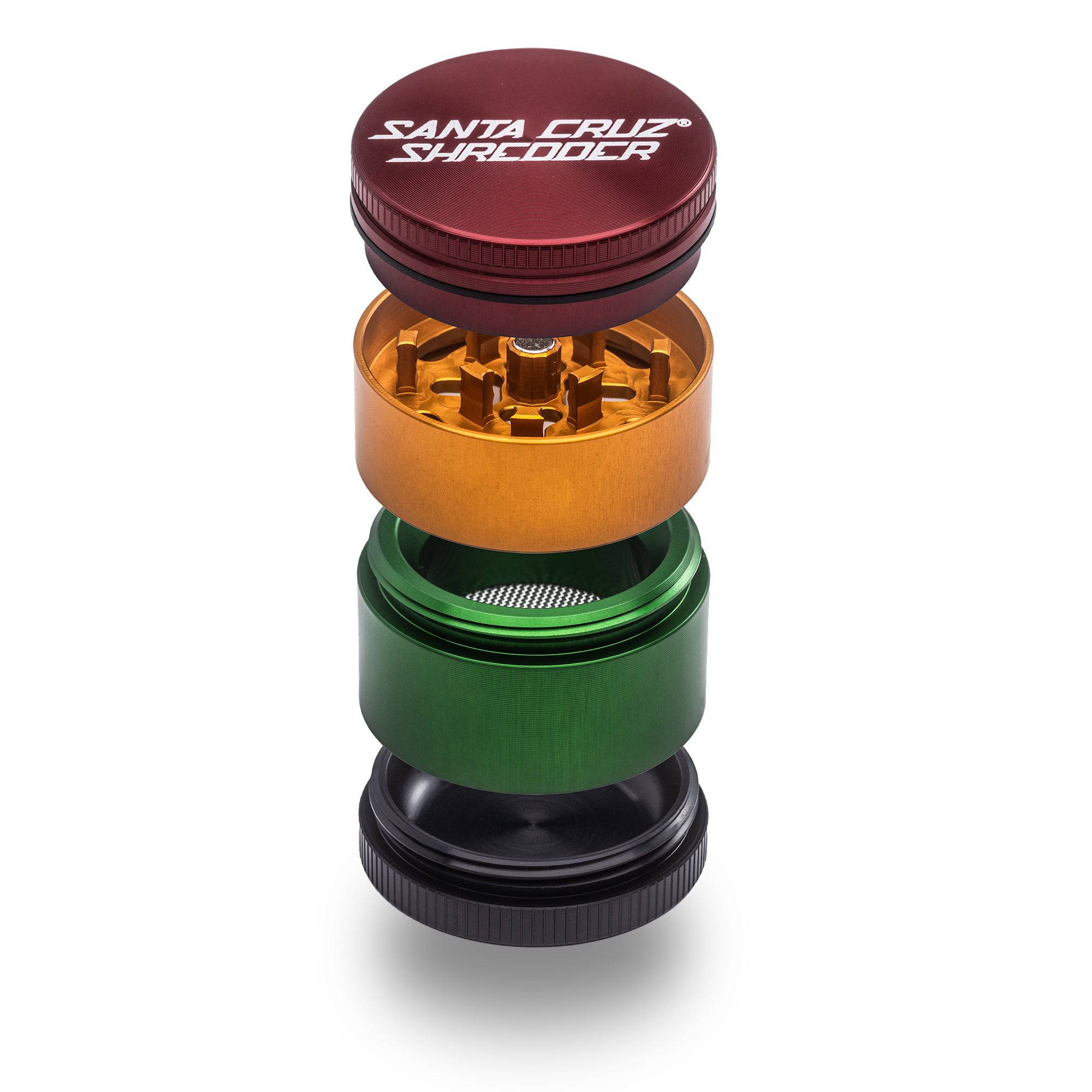 Santa Cruz Shredder | 4 Part Small Grinder | Rasta