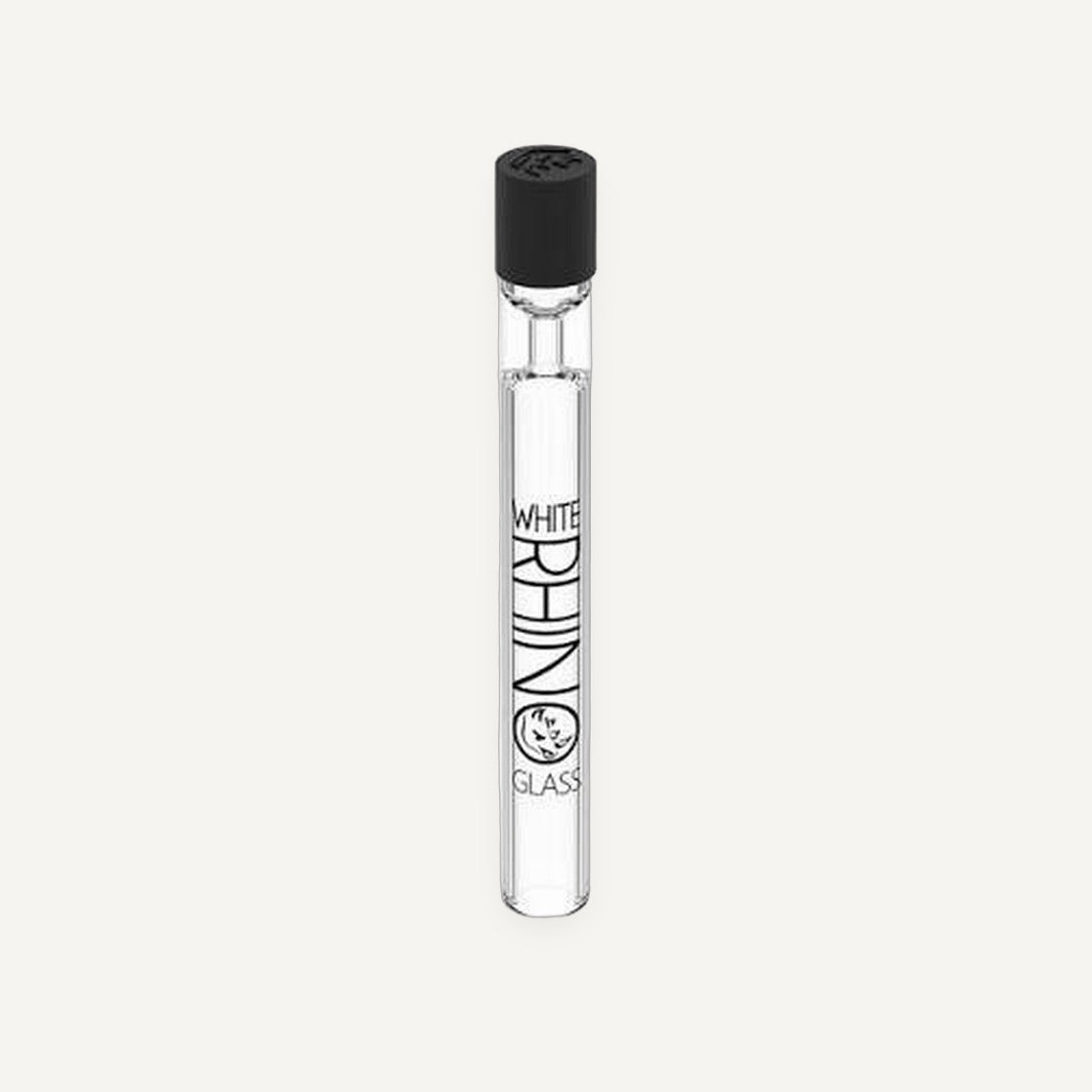 White Rhino Glass Chillum with Cap