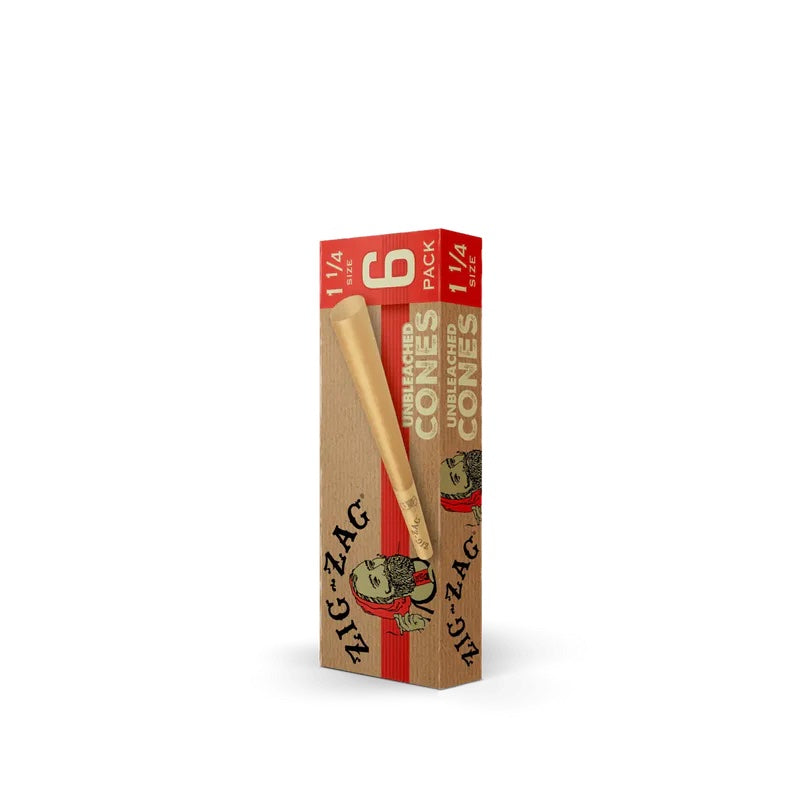 Zig Zag Cones | 1 1/4 Size | Unbleached | 6 Cones