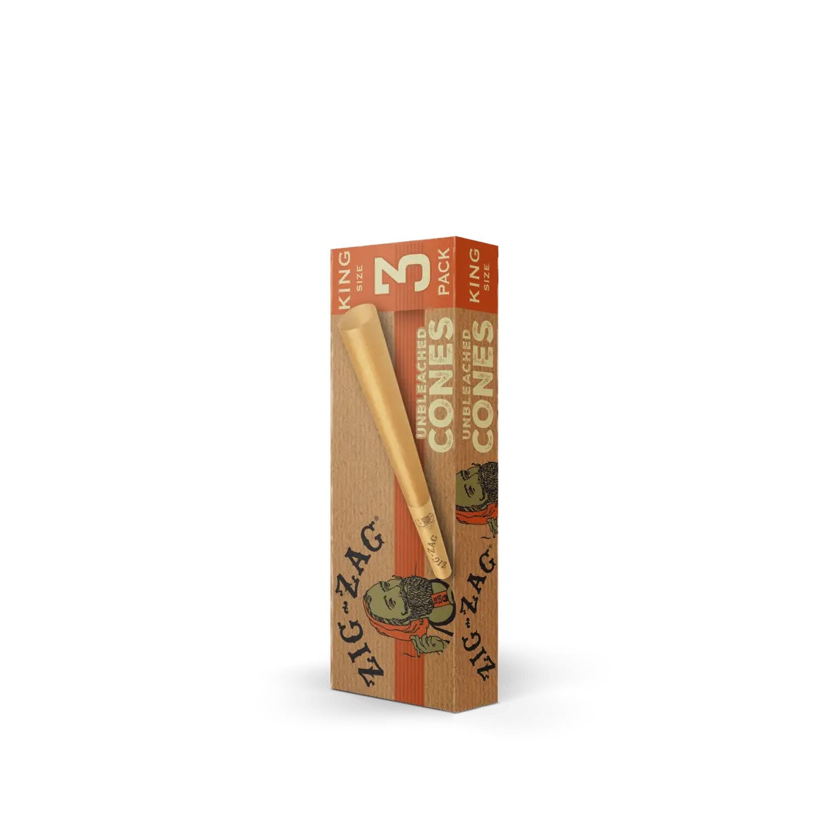 ZIG ZAG Cones| King Size | Unbleached | 3 Cones