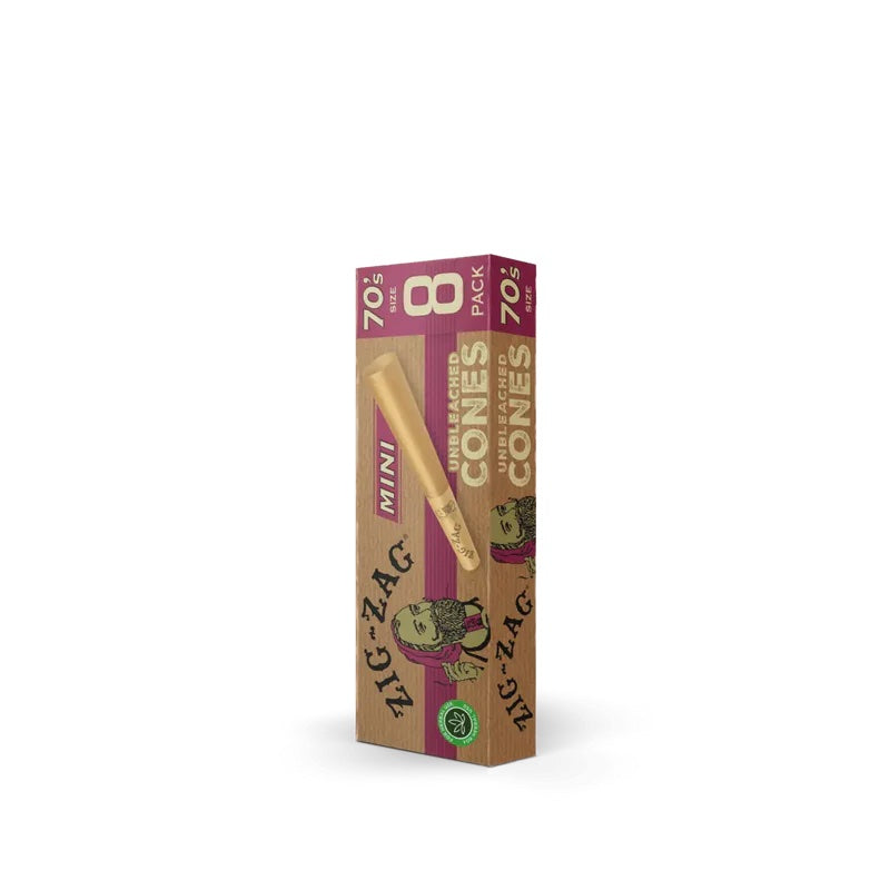 Zig Zag Cones | 70s Mini Size | Unbleached | 8 Cones
