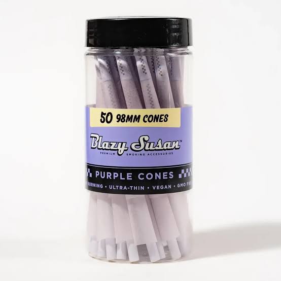 Blazy Susan Cones | 98mm Size | Purple | Jar of 50 Cones