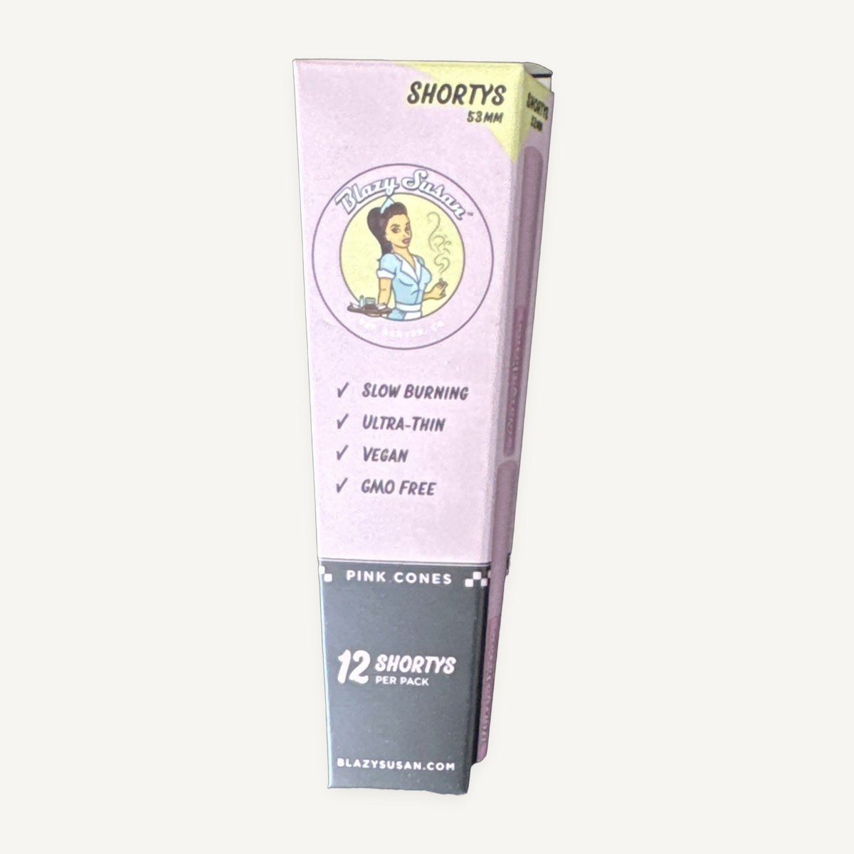 Blazy Susan Pink Pre-Roll Cones Shortys 53mm 12 Count