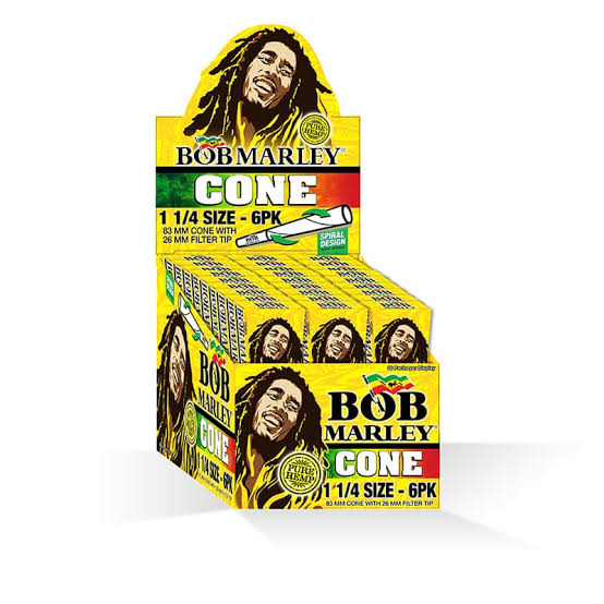 Bob Marley Cone 1 1/4 6 Pack
