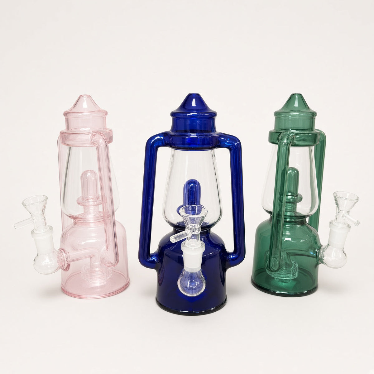 9" Lantern Recycler Double Perc 300g