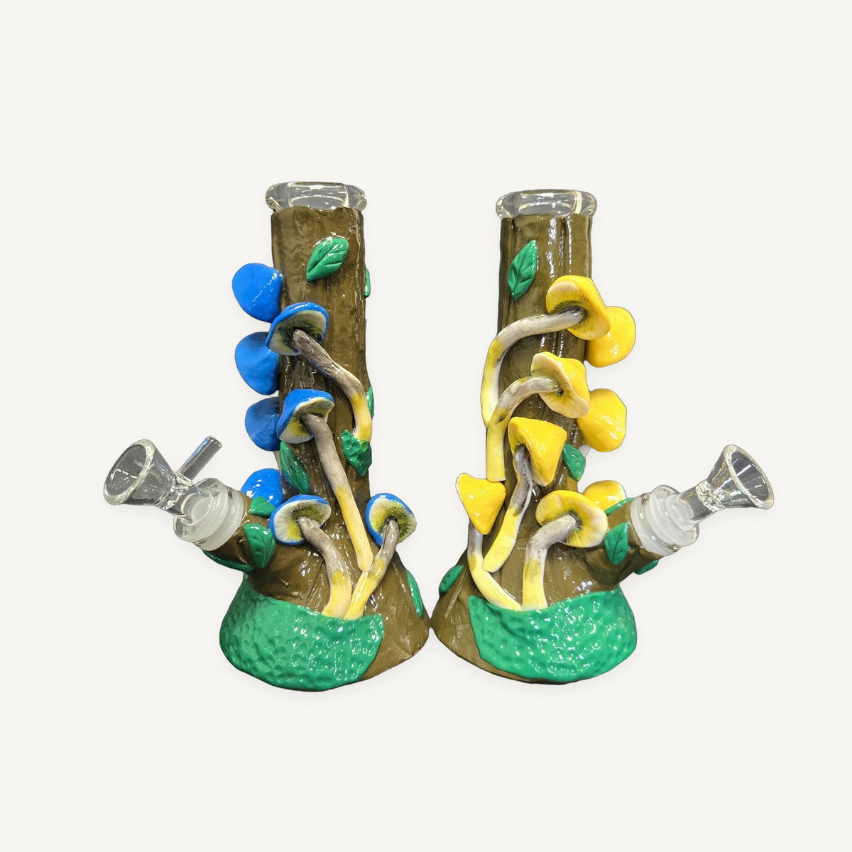 8 inches beaker with mushroom design Water Pipe