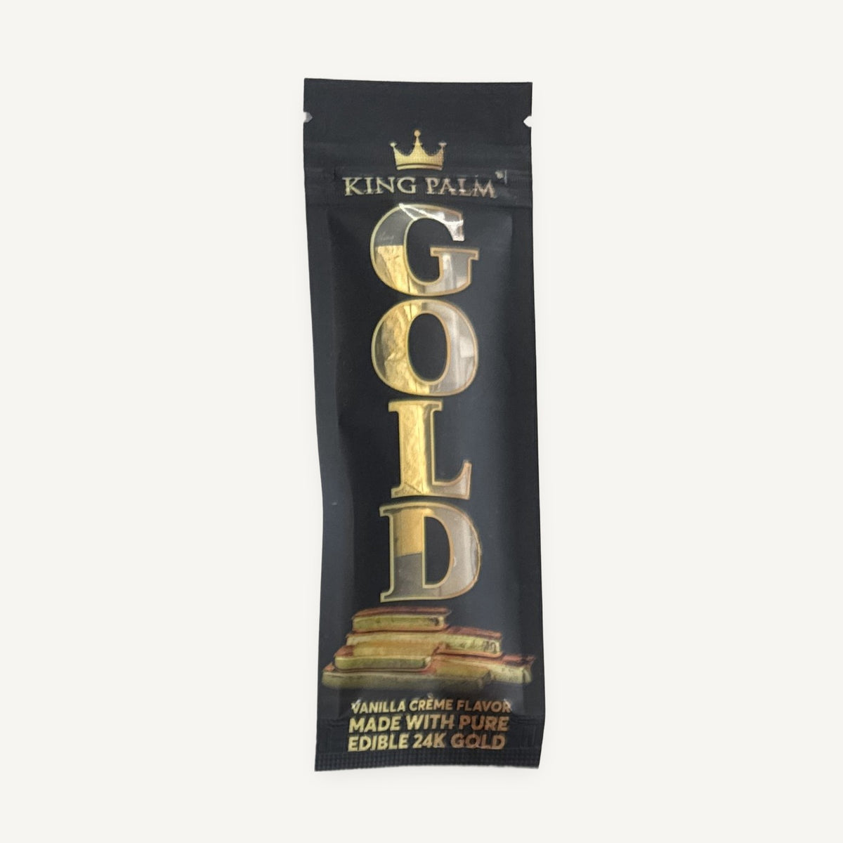 King Palm Vanilla Gold 24K Edible Gold Mini Cone 1 Pack