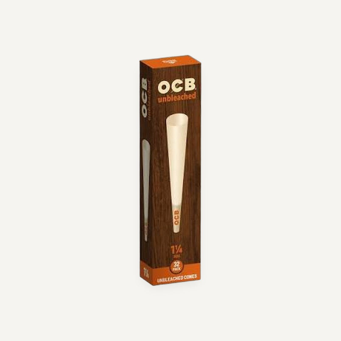 OCB Cone | 1 1/4 Size | Unbleached | 32 Cones