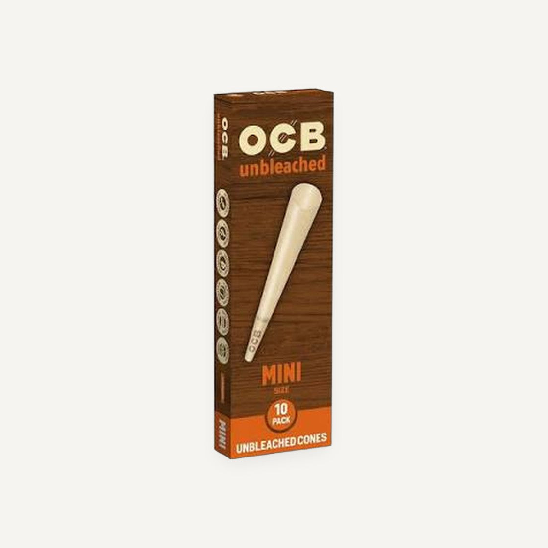 OCB Cone | Mini Size | Unbleached | 10 Cones