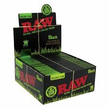 Raw Black Organic Hemp King Slim 32 Leaves